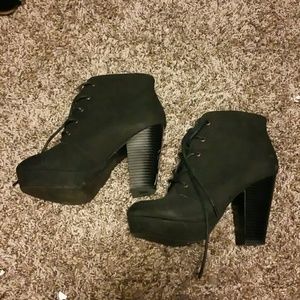 Black ankle boots